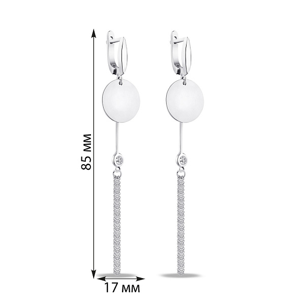 Сережки зі срібла Trendy Style з підвісками (арт. 7502/4252) – зображення 2