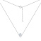 Серебряное колье с подвеской из фианита (арт. 7507/2579) – изображение 2