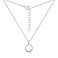 Колье из серебра с одним фианитом (арт. 7507/1530) – изображение 2