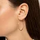 Золотые серьги-кольца без камней (арт. 121900/40) – изображение 2