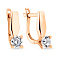 Золоті сережки з фіанітом (арт. 103818) – зображення 1