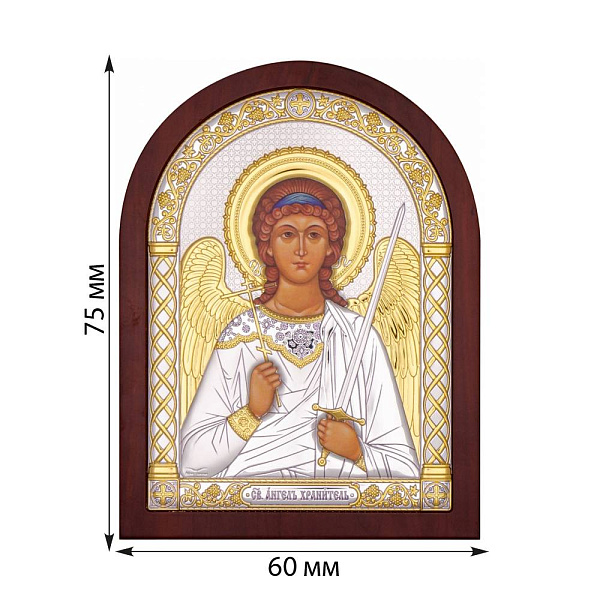 Икона Ангел Хранитель (75х60 мм) (арт. A-1/007G/K) – изображение 2