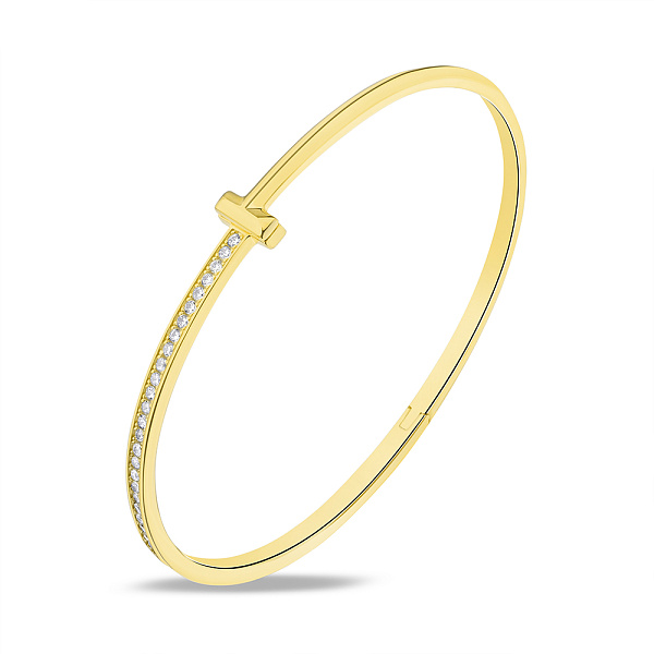 Браслет из серебра Trendy Style с фианитами и желтым родированием (арт. 7509/3719ж) – изображение 1
