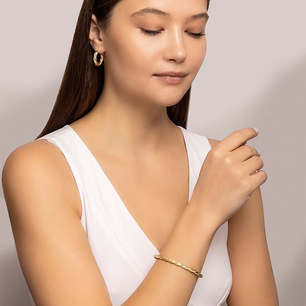 Серьги из желтого золота Francelli (арт. 1091655/20ж) – изображение 3