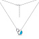 Серебряное колье с синим опалом (арт. 7507/2242Пос) – изображение 2