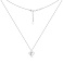 Серебряное колье с подвеской сердце (арт. 7507/2539) – изображение 2