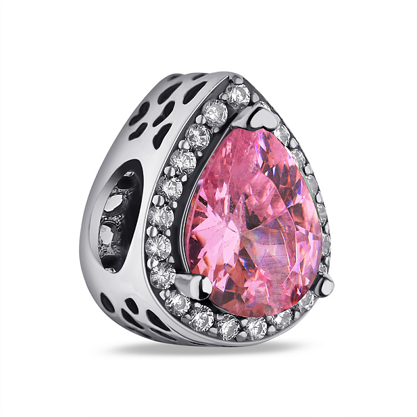 Серебряный шарм Капля с альпинитом (арт. 7903/П5ФР/7109) – изображение 1