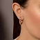 Серьги-кольца из красного золота (арт. 1091351/20) – изображение 2