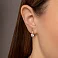 Золотые серьги с фианитами (арт. 113500) – изображение 2