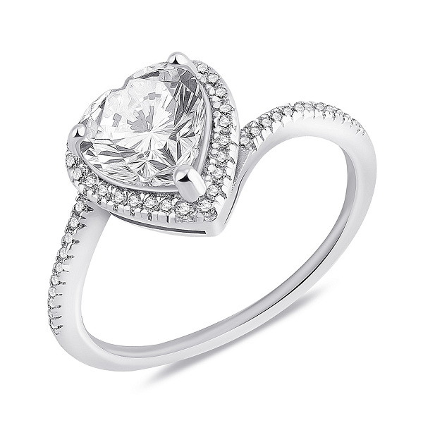 Серебряное кольцо с фианитами (арт. 7501/7056) – изображение 1