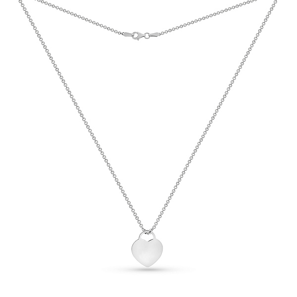 Колье Сердце из белого золота (арт. 351512б) – изображение 2