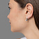 Серьги из белого золота с фианитами (арт. 112500б) – изображение 3