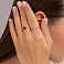 Золотое кольцо с бриллиантом (арт. К011089015) – изображение 3