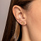 Сережки-пусеты Корона из желтого золота (арт. 107828ж) – изображение 2