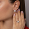 Золотые серьги с бриллиантами (арт. С011646100б) – изображение 4