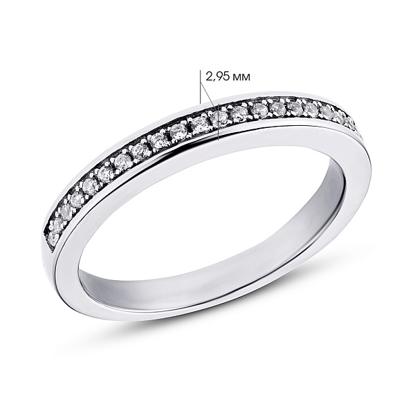 Серебряное кольцо с фианитами (арт. 7501/3692) – изображение 2