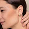 Серьги из красного золота с фианитами (арт. 1091299) – изображение 2