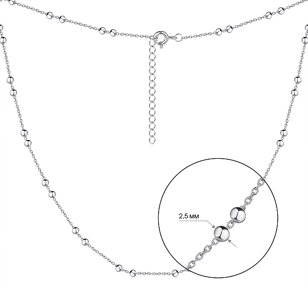 Колье из серебра (арт. 7507/1900) – изображение 2