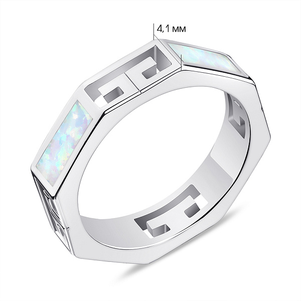 Серебряное кольцо (арт. 7501/6370Поб) – изображение 2