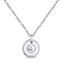 Серебряное колье с фианитом (арт. 7507/1628) – изображение 1