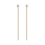 Золотые серьги-цепочки (арт. 110825)