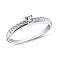 Серебряное кольцо с фианитами (арт. 7501/11017р) – изображение 1
