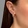 Золотые сережки-конго (арт. 105276/20кб) – изображение 2
