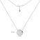 Серебряное колье с кругом (арт. 7507/2512/15е) – изображение 3