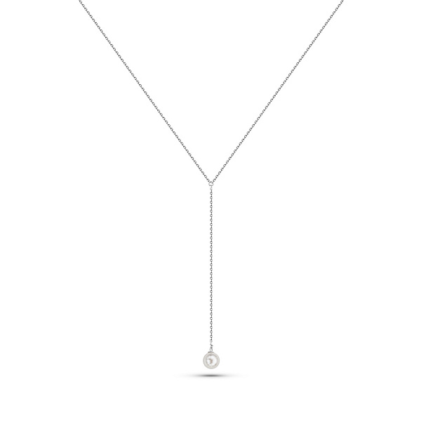 Колье из серебра с жемчугом (арт. 7507/2159223-1жб) – изображение 1