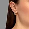 Серьги из красного золота с фианитами (арт. 1092175) – изображение 2