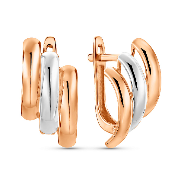 Серьги из красного золота (арт. 1101262) – изображение 1