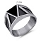 Серебряная печатка с ониксом (арт. 7906/2357о) – изображение 2