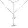 Серебряное колье Бабочка без камней (арт. 7507/2227) – изображение 3