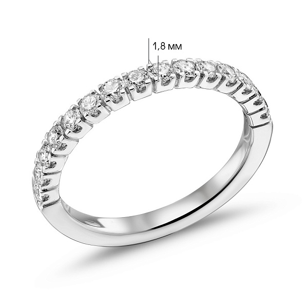 Золота каблучка з діамантами (арт. К341585050б) – зображення 3