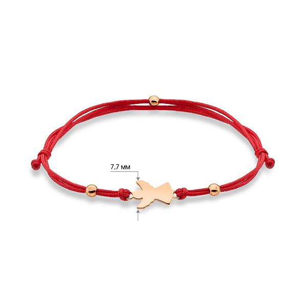 Браслет на нити с золотыми вставками (арт. 340086кд) – изображение 3