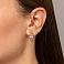 Серьги из желтого золота с фианитами (арт. 1092013жр) – изображение 2