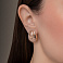 Серьги из красного золота без камней (арт. 470815) – изображение 2