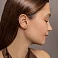Серьги-кольца из красного золота Звенья без камней (арт. 110703) – изображение 3
