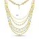 Багатошарове кольє Francelli з жовтого золота з емаллю (арт. 352853жег) – зображення 4