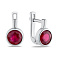 Серебряные серьги с рубином (арт. 7502/1192443Р) – изображение 1