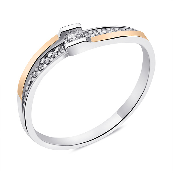 Серебряное кольцо с фианитами (арт. 7201/2008) – изображение 1