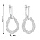 Серьги из серебра с фианитами (арт. 7502/10146) – изображение 2