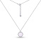 Серебряное колье Часы с перламутром (арт. 7507/2220п) – изображение 3