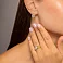 Серьги из желтого золота с фианитами (арт. 1092016ж) – изображение 3