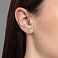 Серьги из белого золота с бриллиантами (арт. С341454005б) – изображение 2
