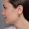 Сережки-кільця з жовтого золота (арт. 1091351/15ж) – зображення 4