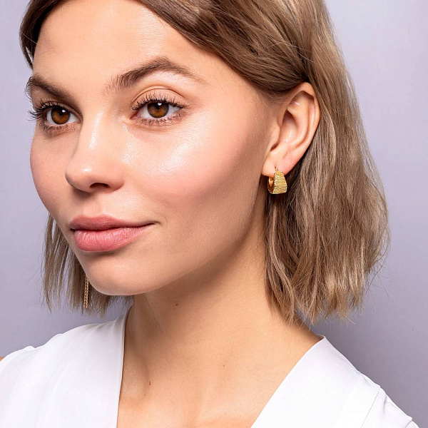 Золотые сережки Francelli (арт. 109760/15ж) – изображение 3