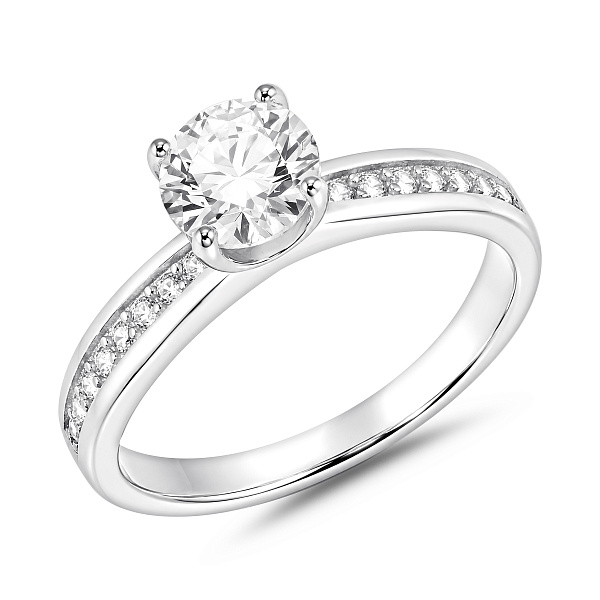 Серебряное кольцо с фианитами (арт. 7501/8837) – изображение 1