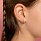 Золотые серьги Бабочки  (арт. 110710) – изображение 3
