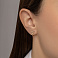 Серьги из красного золота с фианитами (арт. 105809) – изображение 2